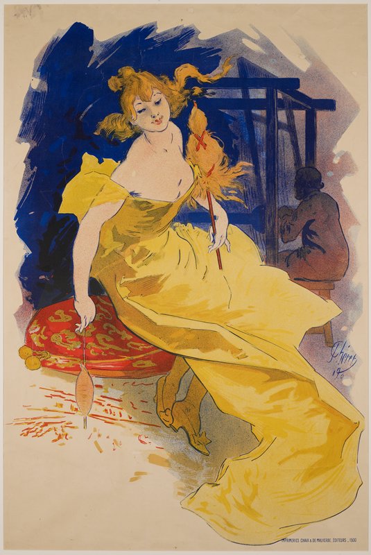 La Fileuse, Jules Chéret, 1900