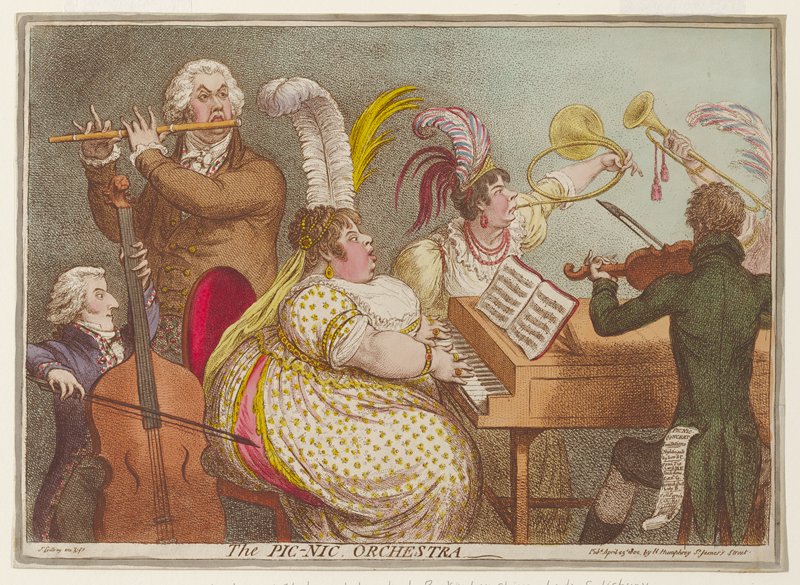 The Pic-Nic Orchestra, James Gillray, April 23, 1802