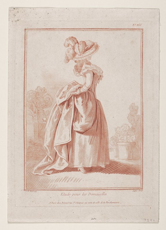 Etude pour les Demoiselles, Jean-Baptiste Huet, c. 1770