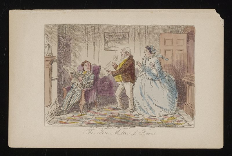 The Mere Matter of Form, John Leech, 1854
