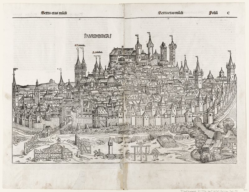 View of Nuremberg, from The Nuremberg Chronicle, Michael Wolgemut, 1493