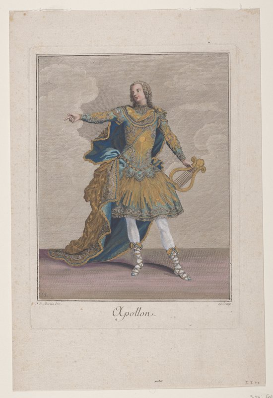 Apollon, Jean-Baptiste Martin II, c. 1760