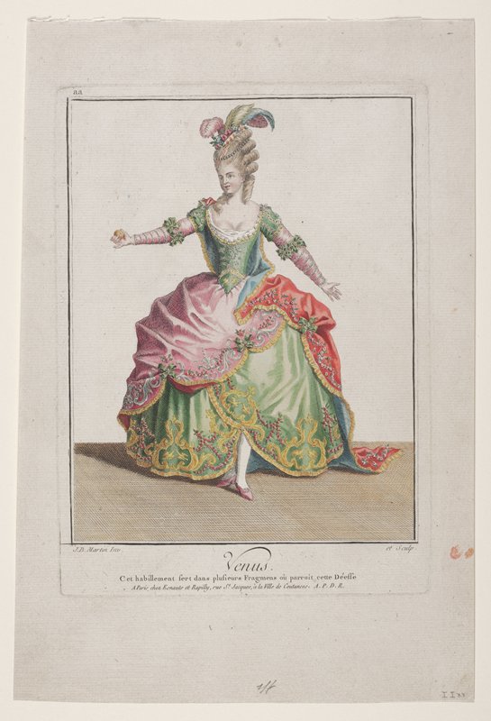 Venus, Jean-Baptiste Martin II, c. 1760