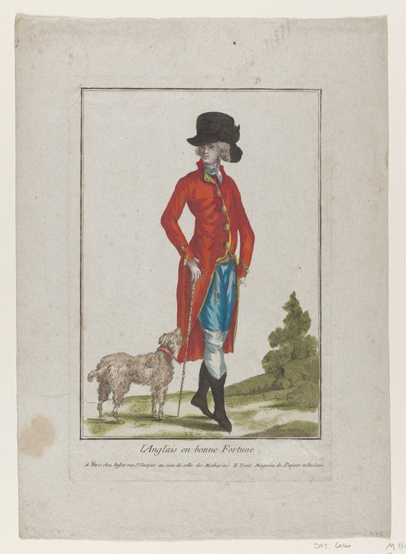 L'Anglais en bonne Fortune, from Collection d'Habillements Modernes et Galants, Basset, 18th century