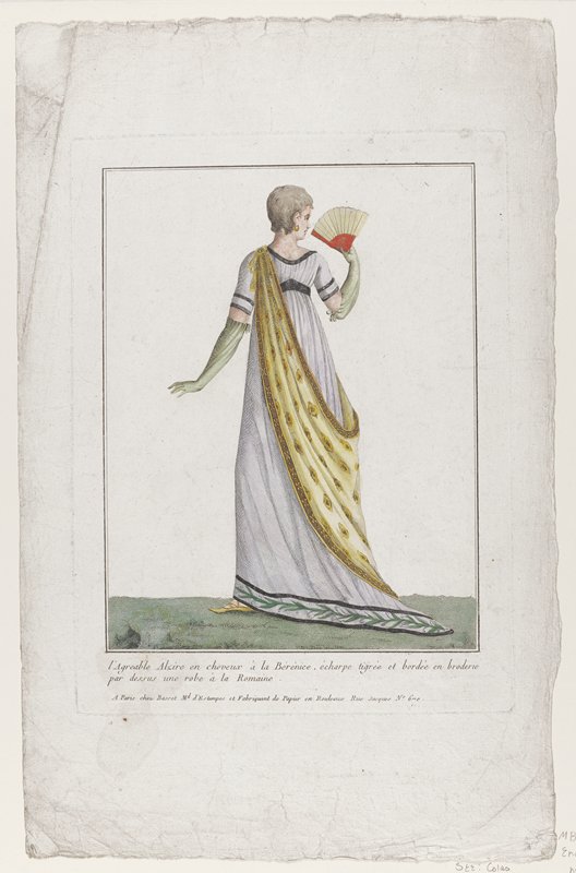 L'Agreable Alzire en cheveau...., from Costume Francais, Basset, 18th century