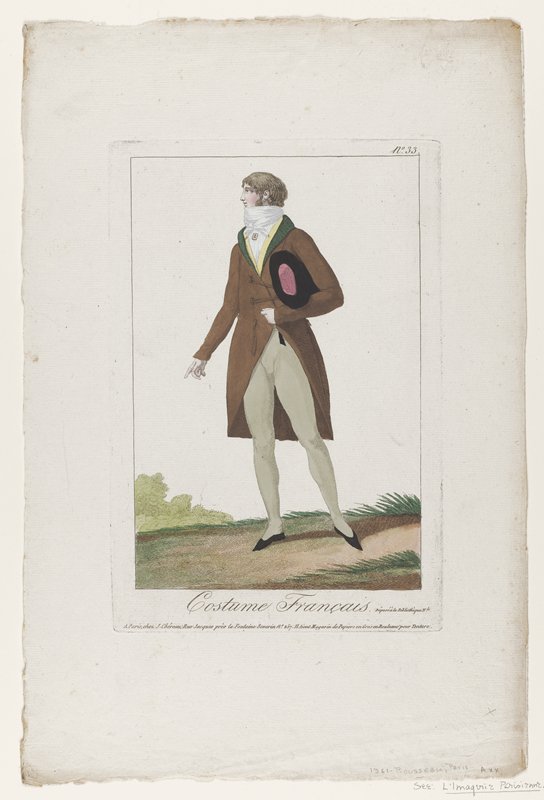 Gentleman, from Costume Français, Jacques-François Chereau, 18th century