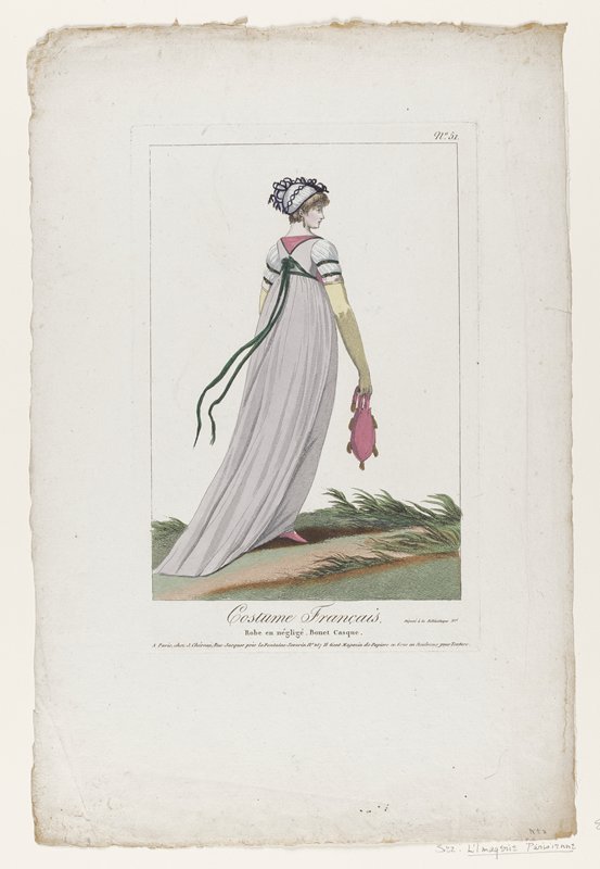 Robe en négligé..., from Costume Français, Jacques-François Chereau, 18th century