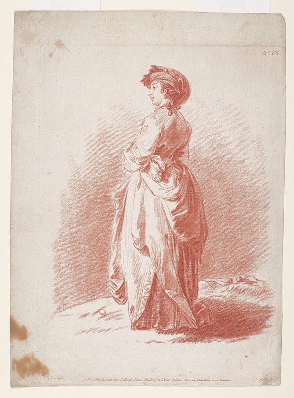 Study of a Lady, Louis-Marin Bonnet, 18th century