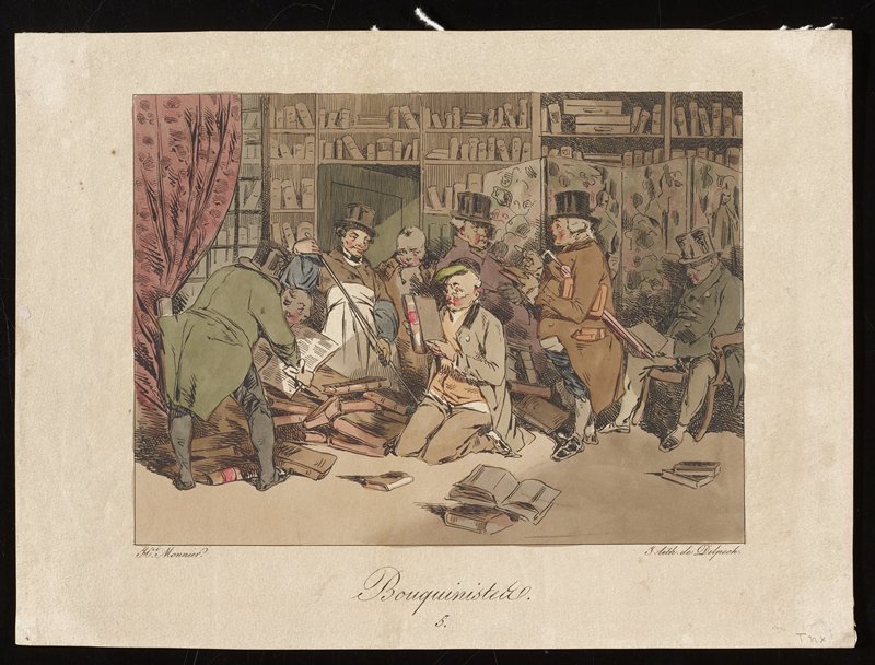 Bouquiniste, Henri Monnier, c. 1830