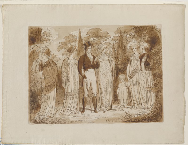 Plate of Style, Henry Moses, 1804
