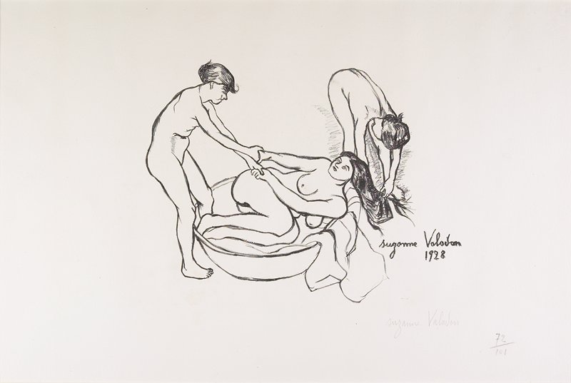 Three Women Bathing, Suzanne Valadon, 1928