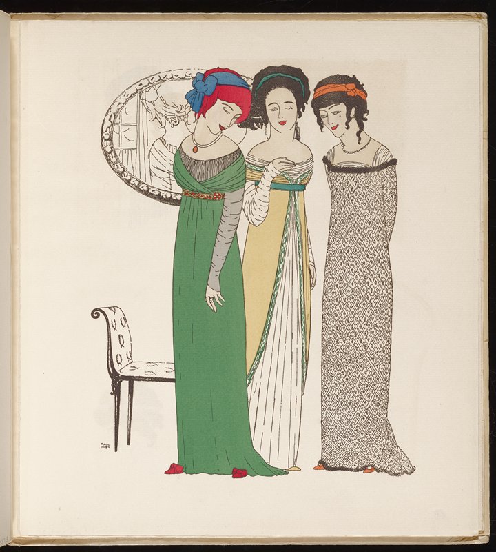 Fashion Plate, from Les Robes de Paul Poiret, Paul Poiret, 1908