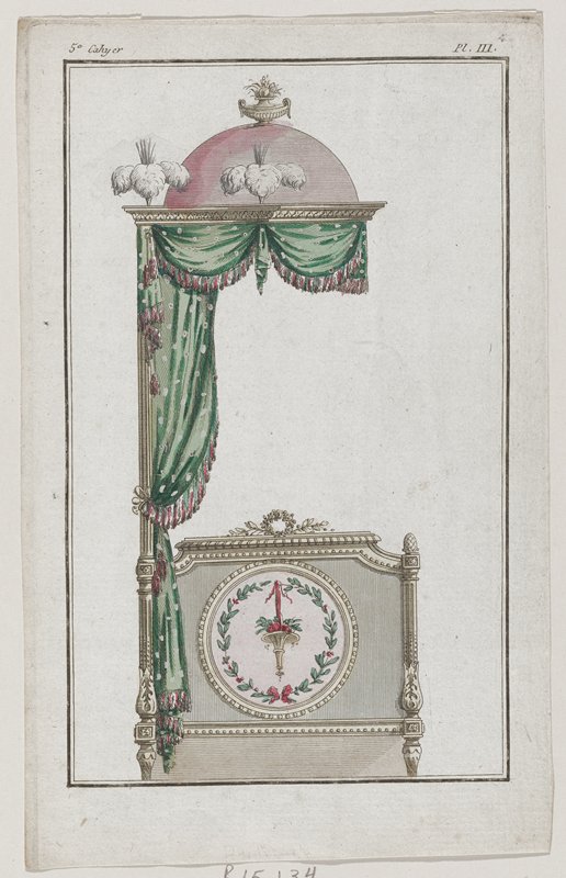 Plate III from Cabinet des Modes, Cinquième Cahier, 15 Janvier 1786, A.B. Duhamel, January 15, 1786
