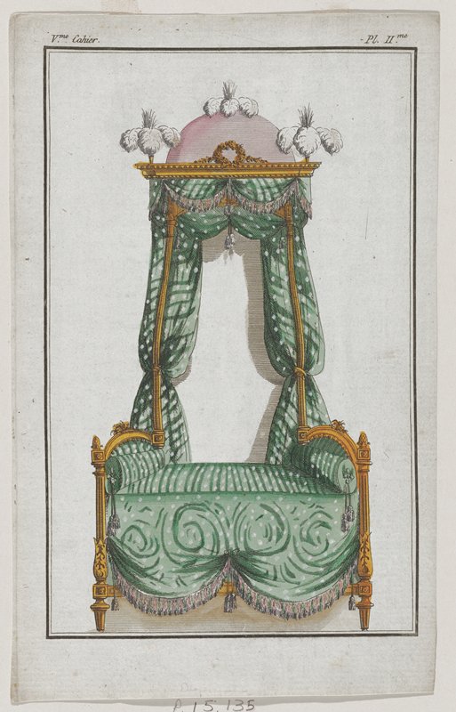 Plate II from Cabinet des Modes, Cinquième Cahier, 15 Janvier 1786, A.B. Duhamel, January 15, 1786
