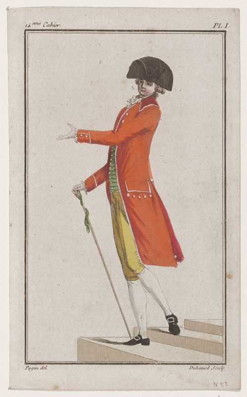 Plate I from Cabinet des Modes, Quatorzième Cahier, 1 Juin 1786, A.B. Duhamel, June 1, 1786