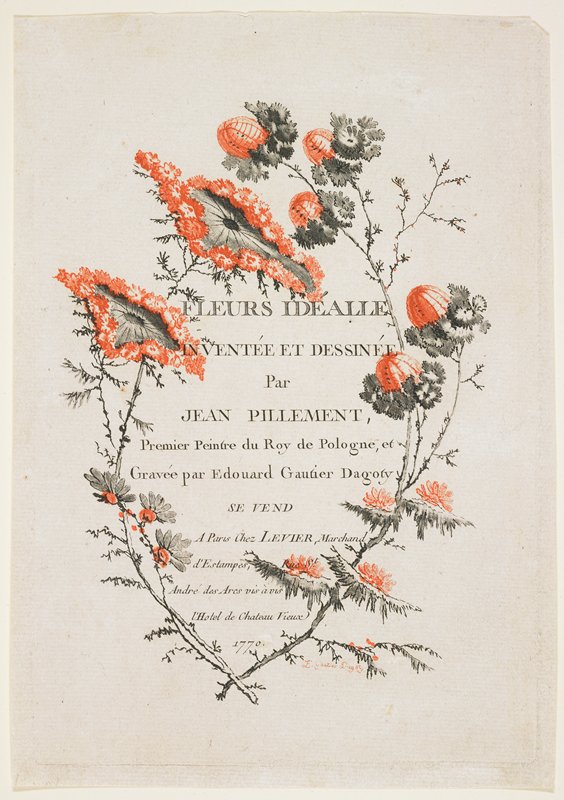 Title Page, Jean-Baptiste Pillement, 1770