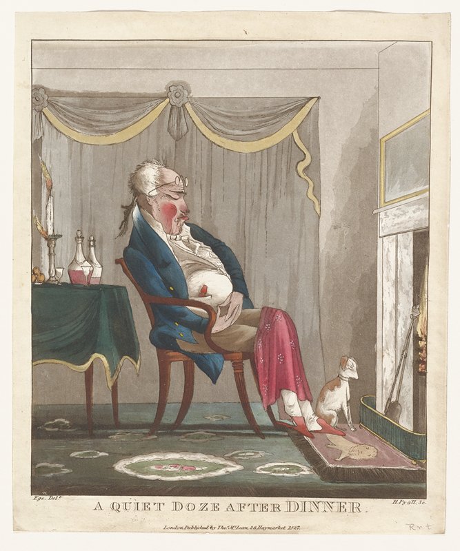 A Quiet Doze After Dinner, Ego ?, 1827