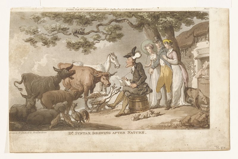 Doctor Syntax Sketching After Nature, Thomas Rowlandson, February 1, 1815