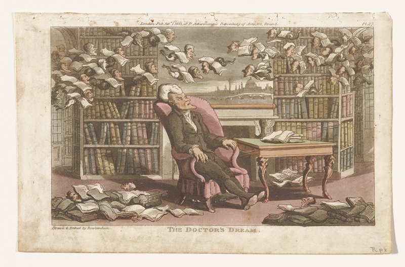 The Doctor's Dream, Thomas Rowlandson, February 1, 1815