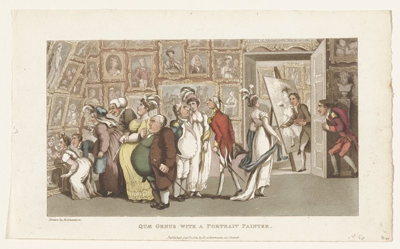 Quae Genus With A Portrait Painter, Thomas Rowlandson, September 1, 1822