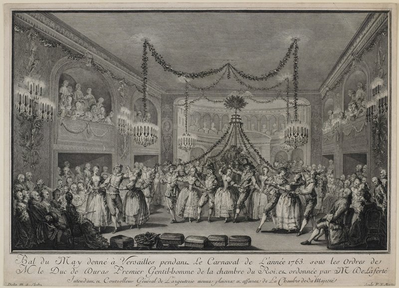 The Village Wedding Performed at Versailles during Carnival in 1763, Francois Nicolas Martinet, 1763