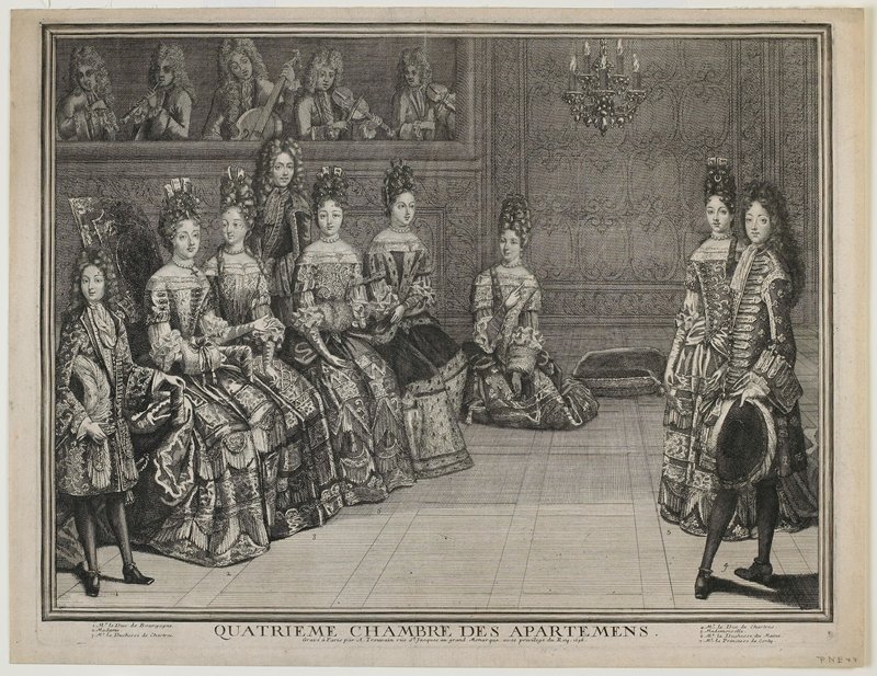 Fourth Room of the Apartments at Versailles, Antoine Trouvain, 1696