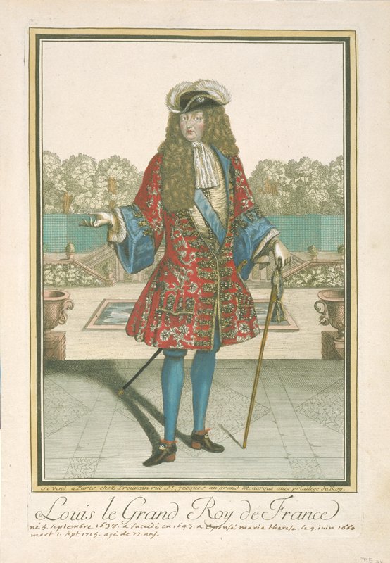 Louis le Grand Roy de France, Antoine Trouvain, post dated 1715