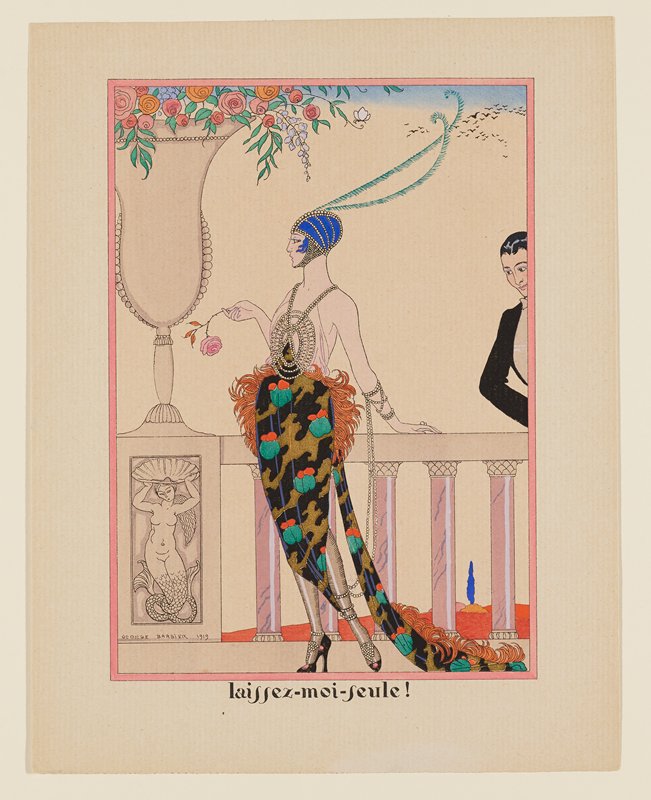 Laissez-moi-feule! from Les Feuillets d'Art, Georges Barbier, 1919