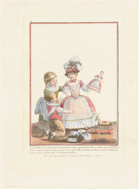 La petite Fille..., from Gallerie Des Modes et Costumes Francais, Patas, 1780