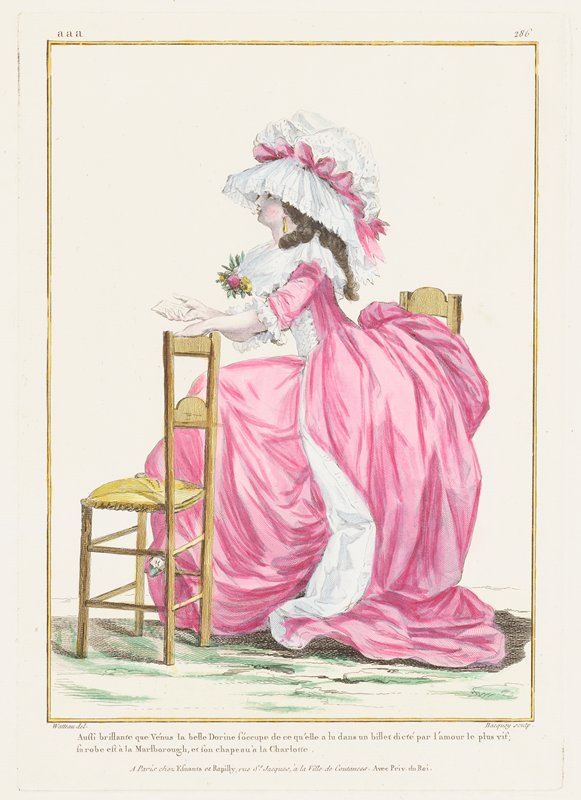 Auffi brillante que Venus la belle Dorine..., from Gallerie Des Modes et Costumes Francais, Bacquoy, 1785