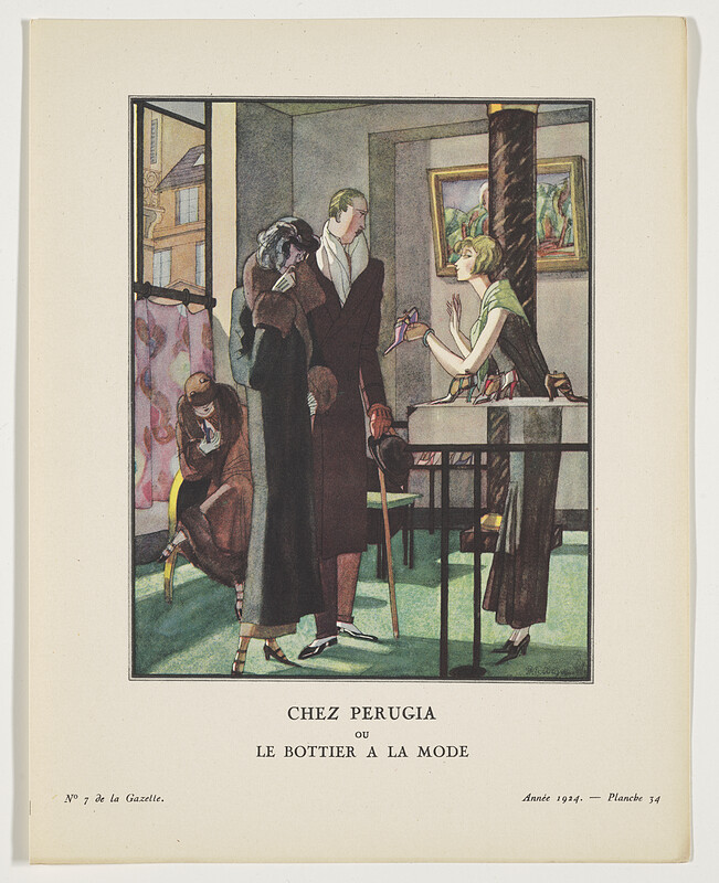 Plate No. 7, from Gazette Du Bon Ton, Lucien Vogel, March 1924