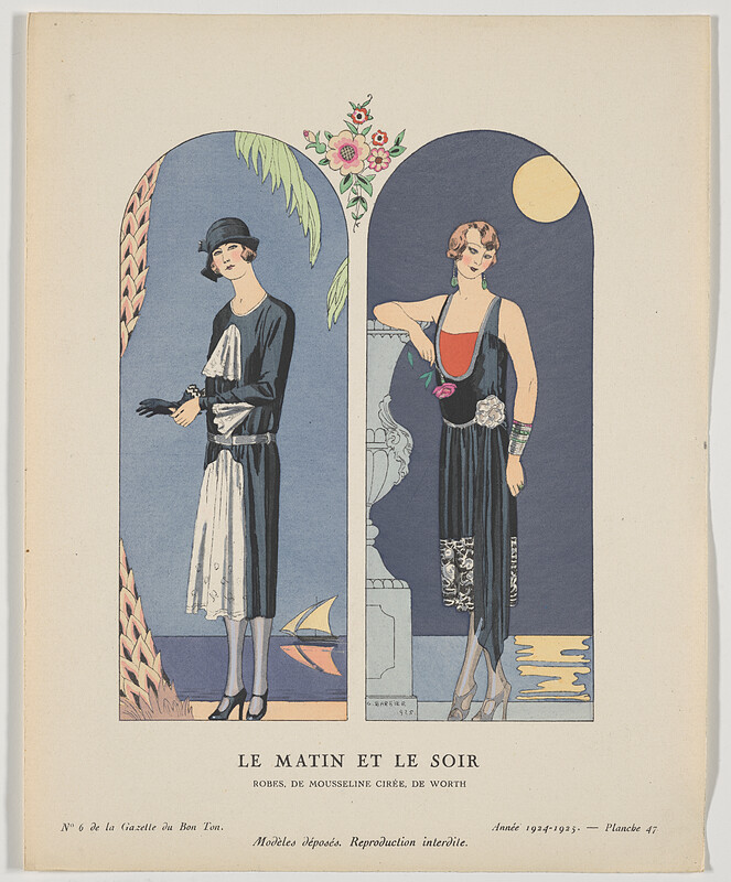 Plate No. 6, from Gazette Du Bon Ton, Lucien Vogel, 1924–25
