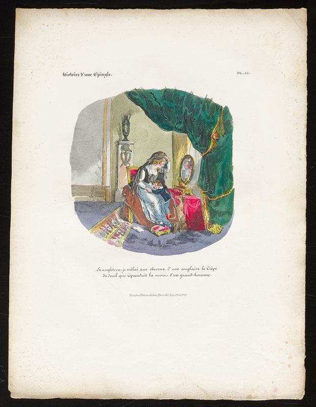 Fashion Plate from Histoire d'une Epingle, Gerard-Fontallard, 19th century