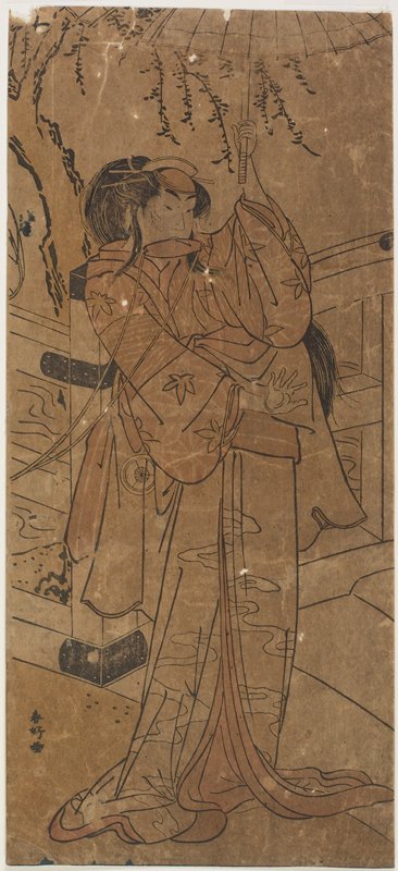 An Actor in a Female Role, Katsukawa Shunkō, 1760s–1770s
