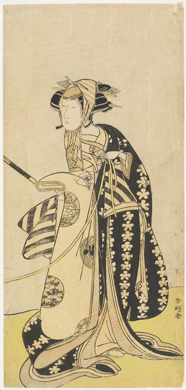 Actor Onoe Matsusuke in a Female Role, Katsukawa Shunkō, 1760s–1770s