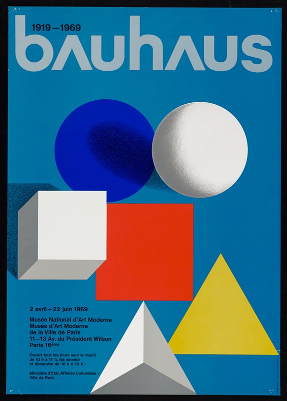 Bauhaus 1919-1969, Herbert Bayer; Publisher: Musée National