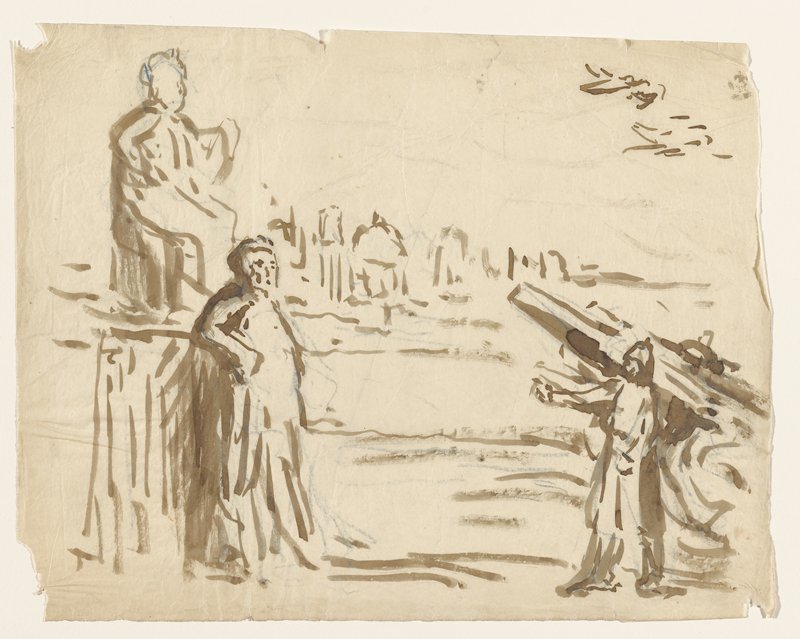 Studies of Statues, Soldier, Maximilien Luce, c. 1916–18