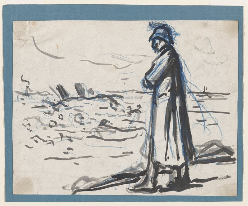 Soldier Surveying Battlefield, Maximilien Luce, c. 1916–18