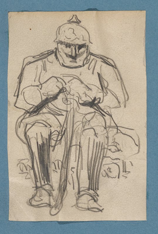 Seated Soldier, Maximilien Luce, c. 1916–18