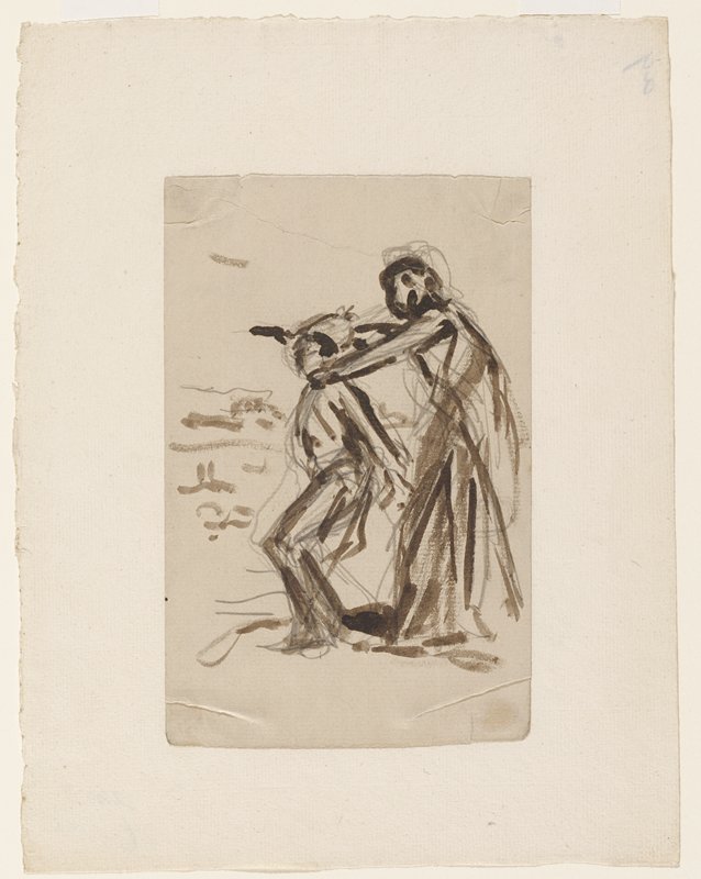 Figure Attacking Soldier, Maximilien Luce, c. 1916–18