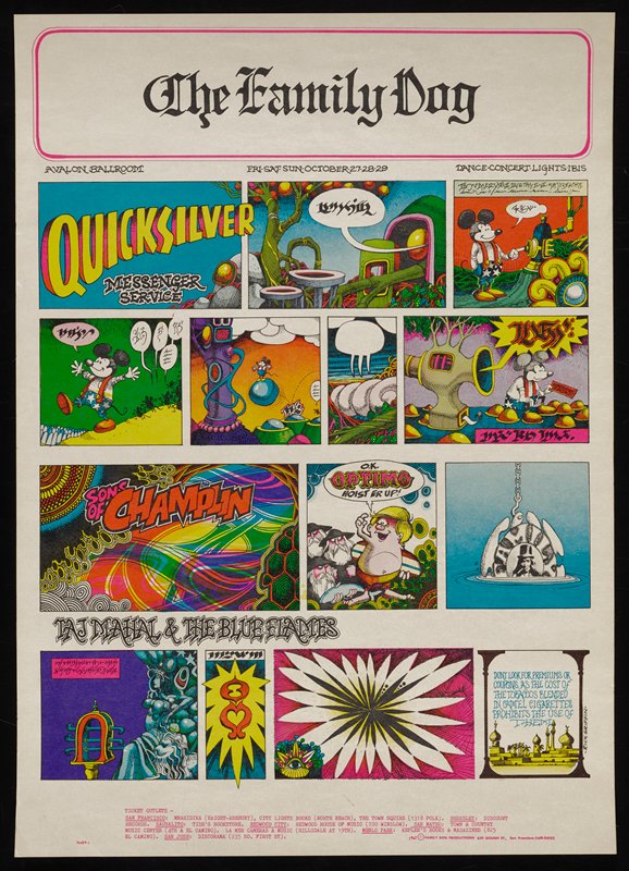 The Family Dog, Quicksilver Messanger Service, .Taj Mahal, The