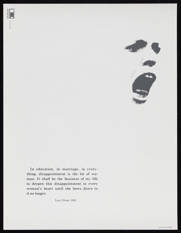 In education, in marriage, in everything. . ., Su Negrin, 1970