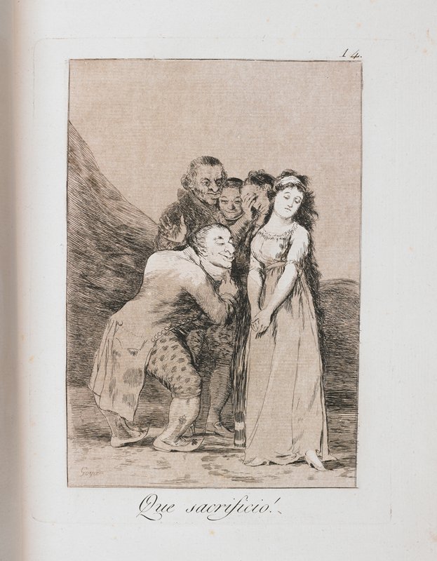 Que sacrificio! by Francisco José de Goya y Lucientes