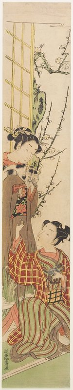 Cat and Mouse, Isoda Koryūsai, c. 1780
