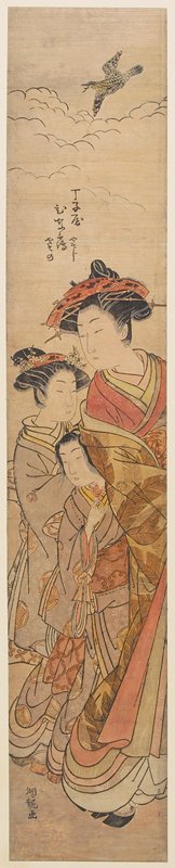 The Courtesan Hinazuru of the Chōjiya House, Isoda Koryūsai, 1770s