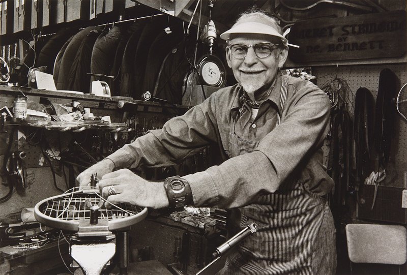 Mr. Paul C. Bennett, Petrie's Racket Stringer, Susan kae Grant, c. 1975