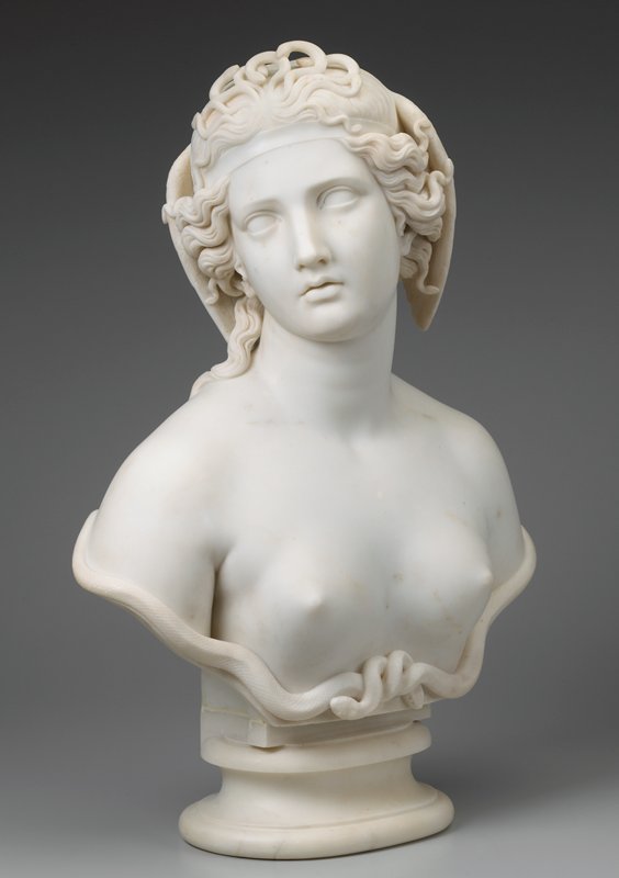 Medusa, Harriet Goodhue Hosmer, c. 1854