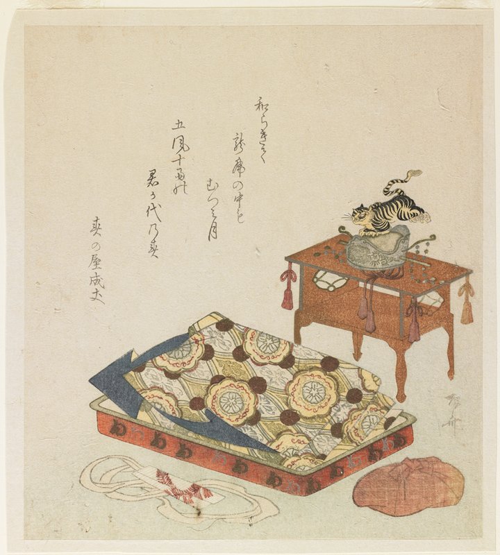 (Folded Court Robe and a Hat with Tiger Ornament), Ryūryūkyo Shinsai, 18th-19th century