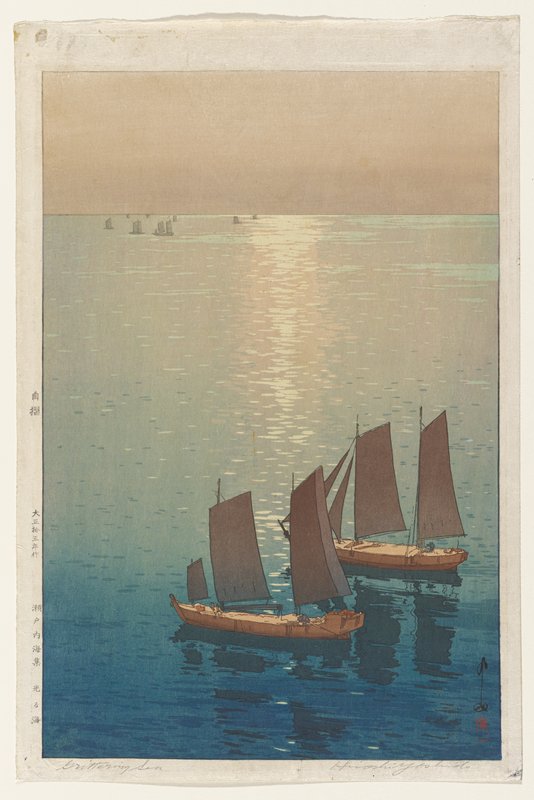 Glittering Sea, Yoshida Hiroshi, 1926