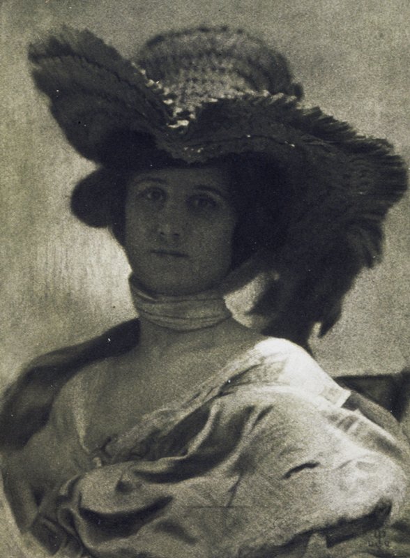 The Straw Hat, E. J. Constant Puyo, October 1906